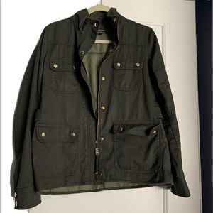 J.Crew factory Resin-coated twill field jacket